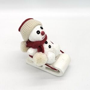 Department 56 Vintage – Billy Button Collection Snowman on Sled.